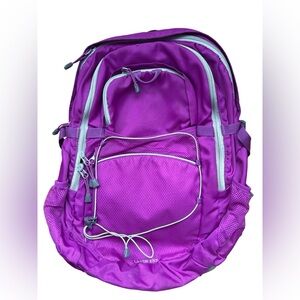 Lands' End Fuschia Backpack with Sporty Design and Durable Fabric